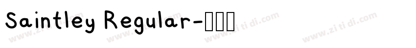 Saintley Regular字体转换